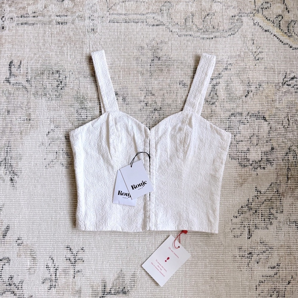 Rouje Flavia top in white